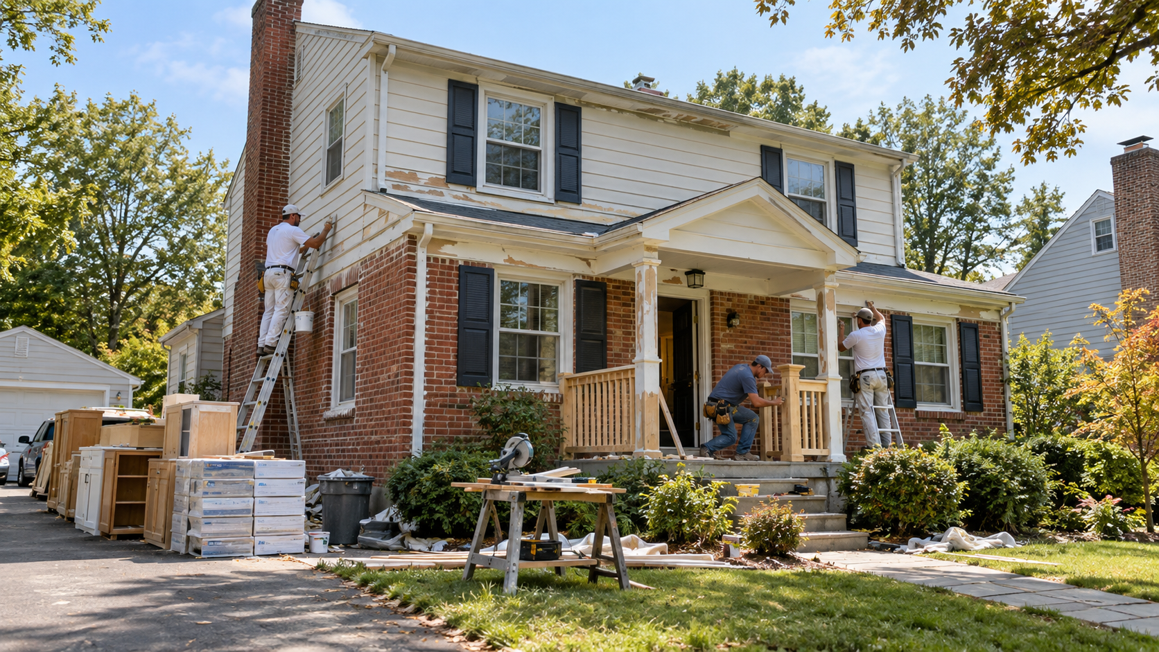 Home under renovation financed with a fix and flip loan